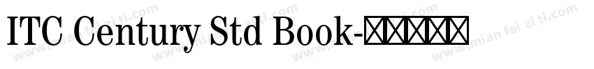 ITC Century Std Book字体转换